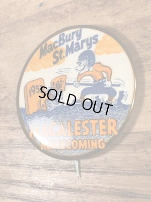 カレッジ物のイベントの50年代ビンテージ缶バッジ