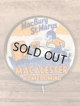 Macalester Homecoming “MacBury St.Marys” College Pin Back　カレッジ　ビンテージ　缶バッジ　フットボール　50年代