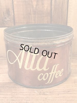 アルタコーヒーのブリキ製の50年代ビンテージコーヒー缶