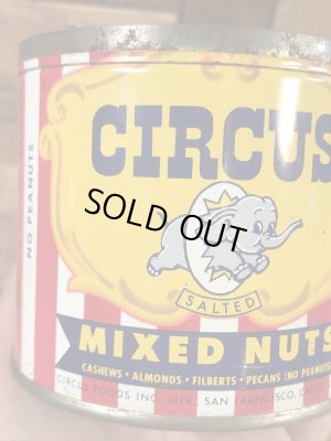Circusのミックスナッツが入っていた50’sヴィンテージTin缶
