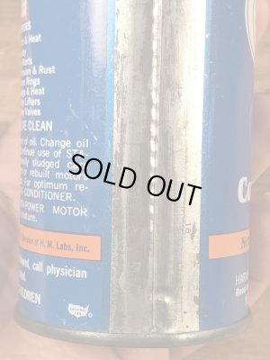 Sta Powerのチェッカーズフラッグが書かれた60’sヴィンテージオイル缶