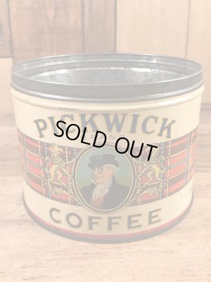 ピックウィックブランドのブリキ製の50年代ビンテージコーヒー缶