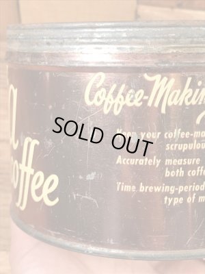 アルタコーヒーのブリキ製の50年代ビンテージコーヒー缶