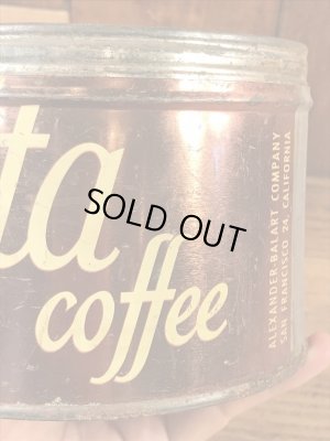 Alta Coffeeのコーヒーが入っていた50’sヴィンテージTin缶