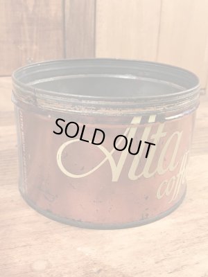 アルタコーヒーのブリキ製の50年代ビンテージコーヒー缶