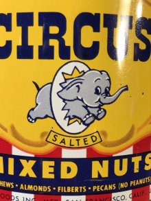 他の写真2: Circus Mixed Nuts Tin Can　サーカス　ビンテージ　ブリキ缶　ミックスナッツ　40〜50年代