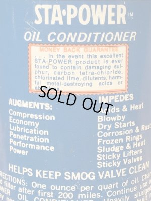 Sta Powerのチェッカーズフラッグが書かれた60’sヴィンテージオイル缶