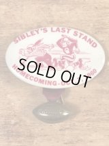 Sibley's Last Stand Homecoming College Pin Back　カレッジ　ビンテージ　缶バッジ　フットボール　60年代