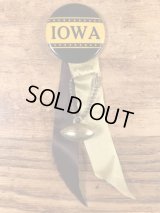 “Iowa” Foot Ball College Pin Back　カレッジ　ビンテージ　缶バッジ　フットボール　50〜60年代