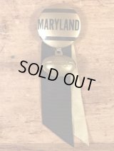 “Maryland” Football College Pin Back　カレッジ　ビンテージ　缶バッジ　フットボール　40年代