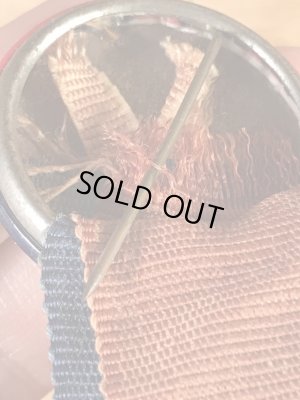 カレッジ物のフットボール大会の40’sヴィンテージ缶バッチ