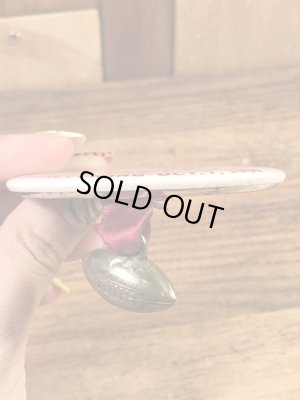 カレッジ物のフットボールイベントの60’sヴィンテージ缶バッチ