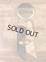 “Iowa” Foot Ball College Pin Back　カレッジ　ビンテージ　缶バッジ　フットボール　50〜60年代