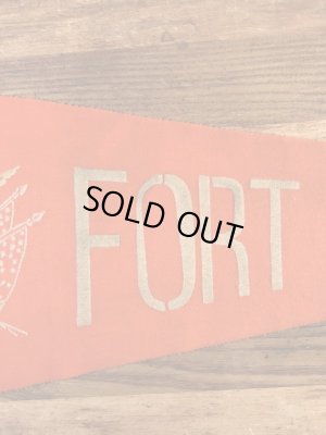 USアーミーのカラーフロッキーの40〜50年代ビンテージペナント