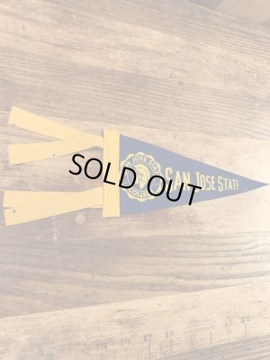 サンノゼステイトのカレッジ物の50〜60年代ビンテージペナント