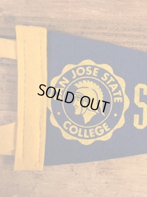 San Jose Stateのカレッジ物の50〜60’sヴィンテージフェルトペナント
