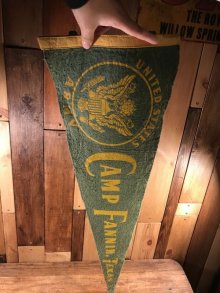 他の写真3: US Army “Camp Fannin,Texas” Pennant　USアーミー　ビンテージ　ペナント　フェルト　40〜50年代