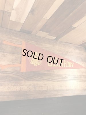 USアーミーのフェルト製の40〜50年代ビンテージペナント