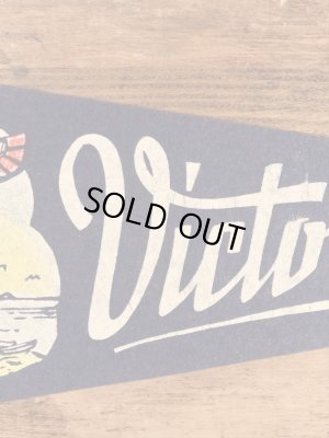 トーテムポールが描かれたスーベニア物の50〜60年代ビンテージペナント