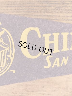 サンフランシスコのチャイナタウンの50〜60年代ビンテージペナント