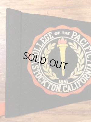 カリフォルニアパシフィック大学のカレッジ物の50〜60年代ビンテージペナント
