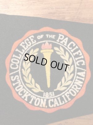 カリフォルニアパシフィック大学のカレッジ物の50〜60年代ビンテージペナント