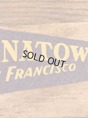 サンフランシスコチャイナタウンのスーベニア物の50〜60’sヴィンテージフェルトペナント