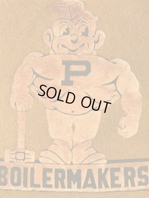 Purdue Boilermakersのユニバーシティ物の60’s〜ヴィンテージフェルトペナント