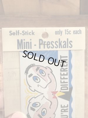 Impko社製のメッセージが書かれた60年代ビンテージステッカー