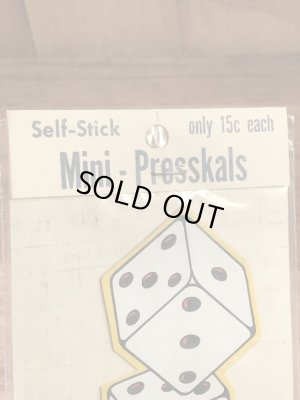 Impko社製のサイコロの60年代ビンテージステッカー