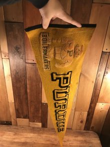 他の写真3: Purdue “Boilermakers” University Felt Pennant　パーデューボイラーメーカー　ビンテージ　ペナント　ユニバーシティ　フェルト　60年代〜