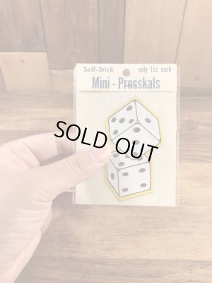 Impko社製のサイコロの60年代ビンテージステッカー