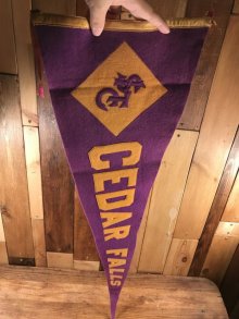 他の写真3: “Cedar Falls” University Felt Pennant　シーダーフォールズ　ビンテージ　ペナント　ユニバーシティ　フェルト　30〜40年代