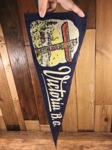 他の写真3: Victoria B.C. “Totem Pole” Souvenir Pennant　トーテムポール　ビンテージ　ペナント　スーベニア　50〜60年代