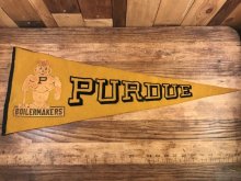 他の写真2: Purdue “Boilermakers” University Felt Pennant　パーデューボイラーメーカー　ビンテージ　ペナント　ユニバーシティ　フェルト　60年代〜