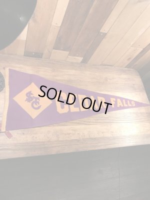 ユニバーシティ物のフェルト製の30〜40年代ビンテージペナント