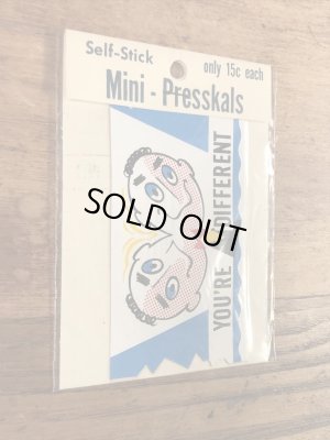 Impko社製のメッセージが書かれた60年代ビンテージステッカー