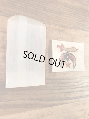 Baxter Lane社製のシュライナーの60年代ビンテージ水張りステッカー