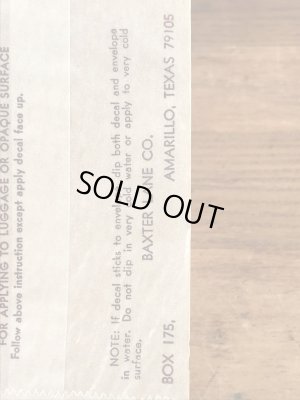 Baxter Lane社製のUS Navyの60’sヴィンテージウォータースライドデカール