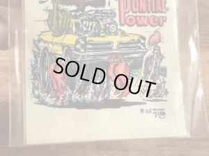 エド“ビッグダディ”ロスのPontiac Powerの60’sヴィンテージウォータースライドデカール