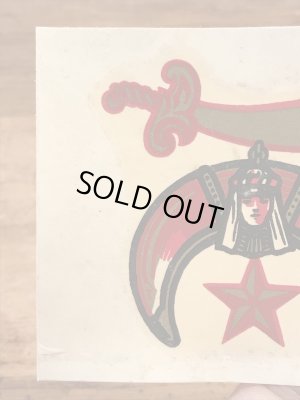 Baxter Lane社製のシュライナーの60年代ビンテージ水張りステッカー