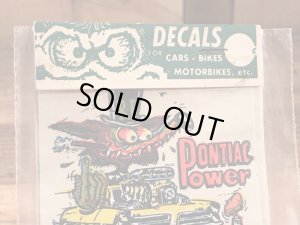 エドロスのモンスターの60年代ビンテージ水張りステッカー