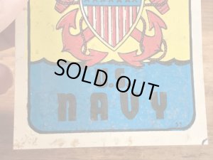 Baxter Lane社製のUSネイビーの60年代ビンテージ水張りステッカー