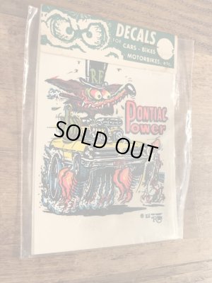 エドロスのモンスターの60年代ビンテージ水張りステッカー