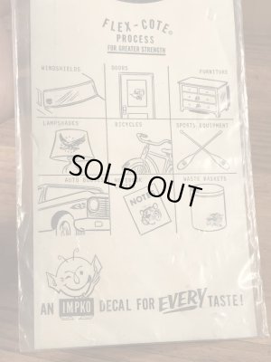 Impko社製のデビルなどの60’sヴィンテージウォータースライドデカール