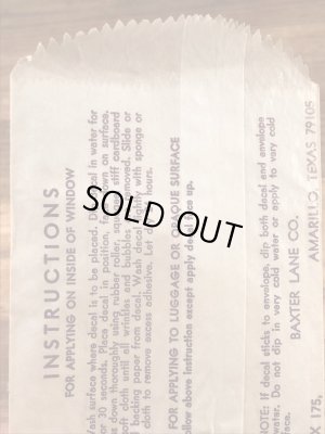 Baxter Lane社製のシュライナーズの60’sヴィンテージウォータースライドデカール