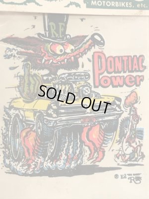 エドロスのモンスターの60年代ビンテージ水張りステッカー