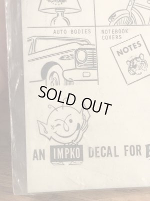 Impko社製のデビルなどの60’sヴィンテージウォータースライドデカール