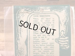 エドロスのモンスターの60年代ビンテージ水張りステッカー