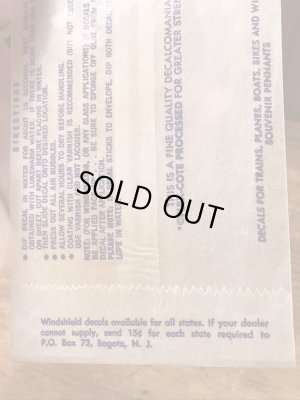 Impko社製の海賊の60’sヴィンテージウォータースライドデカール